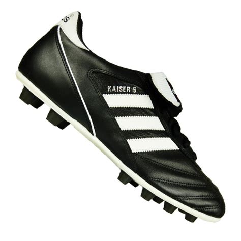 fußballschuhe adidas kaiser 5|Schwarze und weiße Kaiser 5 Liga Fußballschuhe .